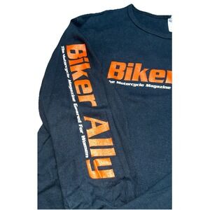 Biker Ally Motorcycle Magazine Women's XL‎ Long Sleev Shirt, Black, Harley Ridin